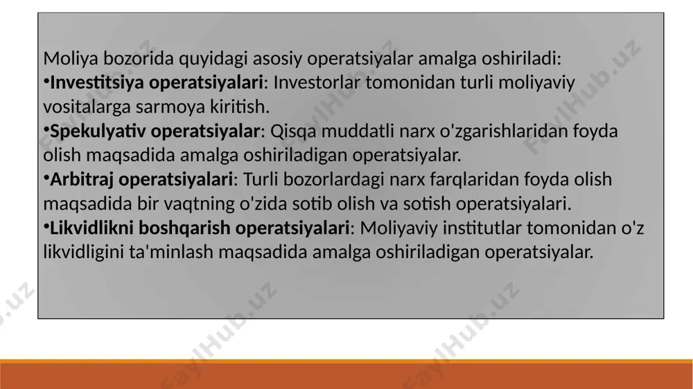 moliyabozorida amalga oshiriladigan bitim va operatsiyalar - Page 5