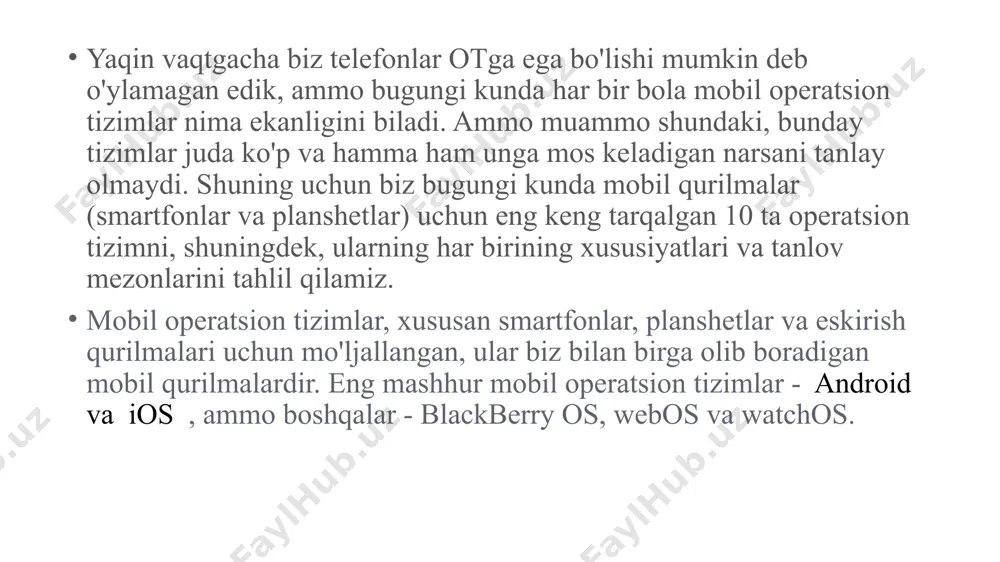 hqari, u doimo rivojlanib bormoqda. ko'p sonli android ilovalari mavjud, ular muntazam ravishda yaratiladi. ularni yuklab olish va o'rnatish hech qanday qiyinchiliklarga olib kelmaydi. biroq, ularning aksariyati to'lanadi. yana bir nuance bor: android-ning bir versiyasi uchun ishlab chiqilgan ilovalar boshqasida to'g'ri ishlamasligi mumkin. shu munosabat bilan, versiyalarni doimiy yangilash sharoitida ba'zi noqulayliklar paydo bo'lishi mumkin. tizim ko'p vazifali rejimda ishlaydi - bu bir vaqtning o'zida ham ortiqcha, ham minus. bir faol oynadan ikkinchisiga o'tish mumkin, lekin biror narsani yopishni unutib qo'ysangiz, batareya juda tez tugaydi. ushbu tizimning katta afzalligi - qurilmangiz xotirasini kengaytirish uchun flesh-disklardan foydalanish qobiliyati. android barqaror ishlashi bilan maqtana olmaydi va viruslarni "yuklab olish" uchun katta imkoniyat bor, chunki tizim ochiq va shuning uchun yanada zaif. apple ios ushbu os butunlay yopiq, shuning uchun siz mahsulotlar uchun to'lashingiz kerak. ushbu platforma ishning ajoyib sifati va barqarorligi bilan ajralib turadi - bu uning shubhasiz afzalligi. bundan tashqari, o'rganish …