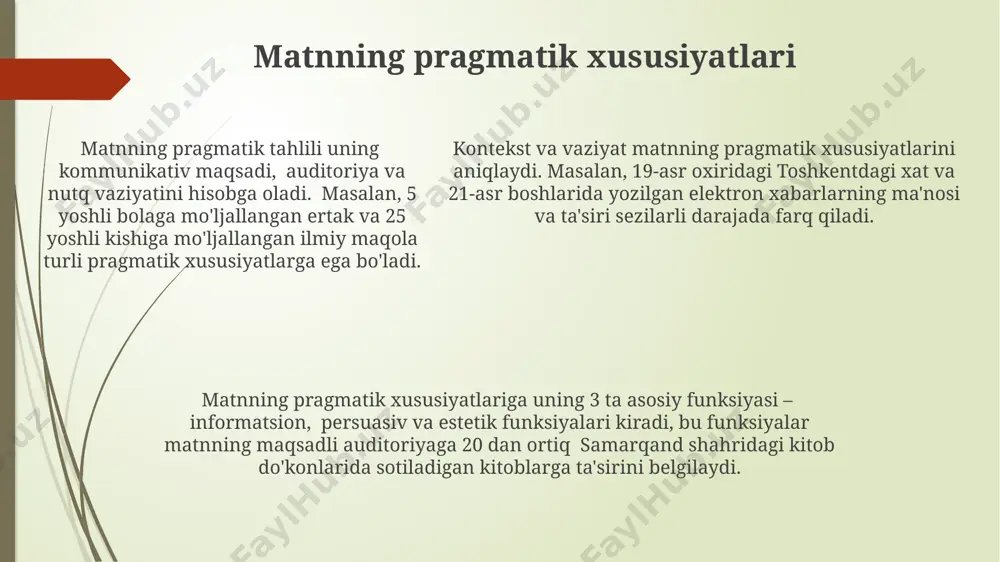 matn tahlilining ta'rifi va xususiyatlari - Page 5