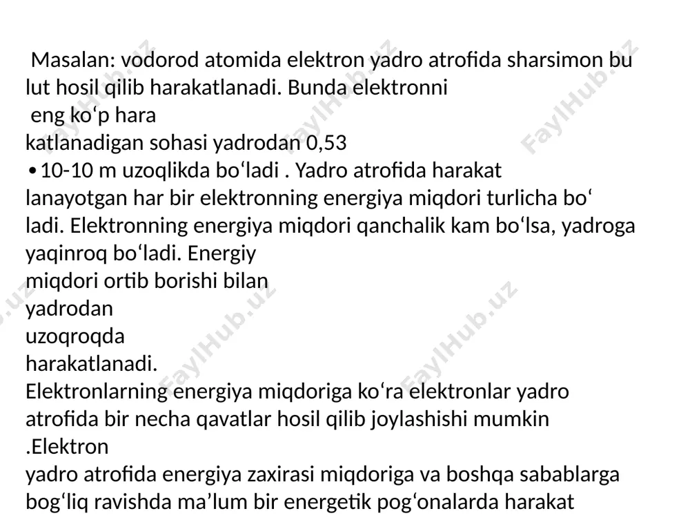 atom elektron qavatlari tuzilishi va energetik pogʻonachalar - Page 5