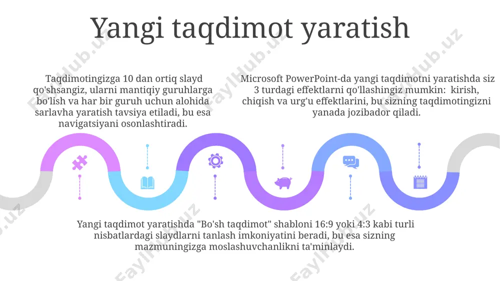 microsoft powerpoint taqdimot yaratish bo‘yicha qo‘llanma - Page 5