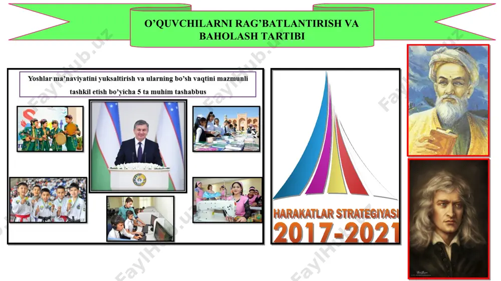jismni to’la sitri bo’yicha zaryadlab, tekis yoki notekis taqsimlanadi shar zaryadlanganda zaryad uni to’la sirtida tekis taqsimlanadi shardan tashqari jismlar zaryadlanganda zaryad ularning to’la sirtlari bo’ylab notekis taqsimlanadi jismning gorizontal sirtida zaryad siyrak, qavariq qismida o’ta siyrak, botiq qismida (o’tkir joyida ham) zich joylashadi. jism zaryadlanganda uning ichida zaryad bo’lmaydi. kompyuterning “autopley”dasturi yordamida tuzilgan test asosida yangi mavzuni mustahkamlash darsda faol ishtirok etgan o’quvchilarni baholash o’quvchilarni baholash biz “5” bahoga o’qiymiz! uyga vazifa mavzuni o’qib, o’rganish, yangi tushunchalar qoidalarini yod olgan holda mazmunan tushunish. o’tkazgich sirtida zaryadlarni taqsimlanishi yoki faraday qafasiga doir ko’rgazmalar yasab kelish. uyga vazifa berish *