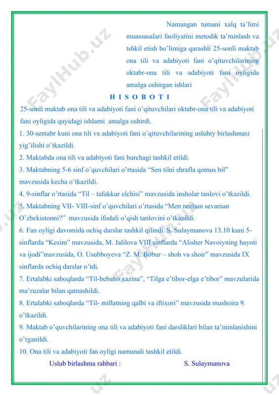 o’zbekiston respublikasi xalq ta’limi vazirligi - Page 5
