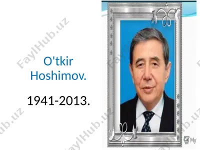 o'tkir hoshimov — PPTX