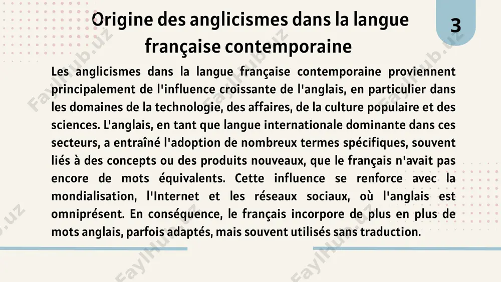 analyse des emprunts dans la langue française contemporaine: origine et intégration des anglicismes - Page 4