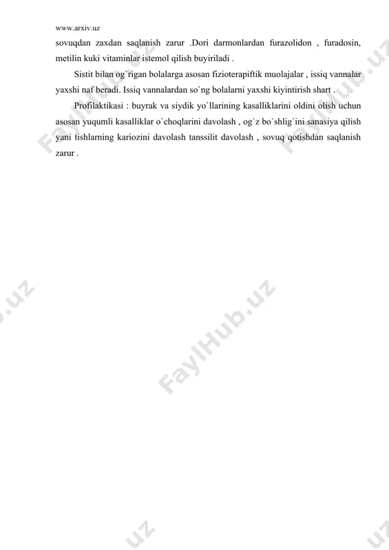 bolalarda buyrak kasalliklari pielonefrit, glomerulonefrit, sistit - Page 5