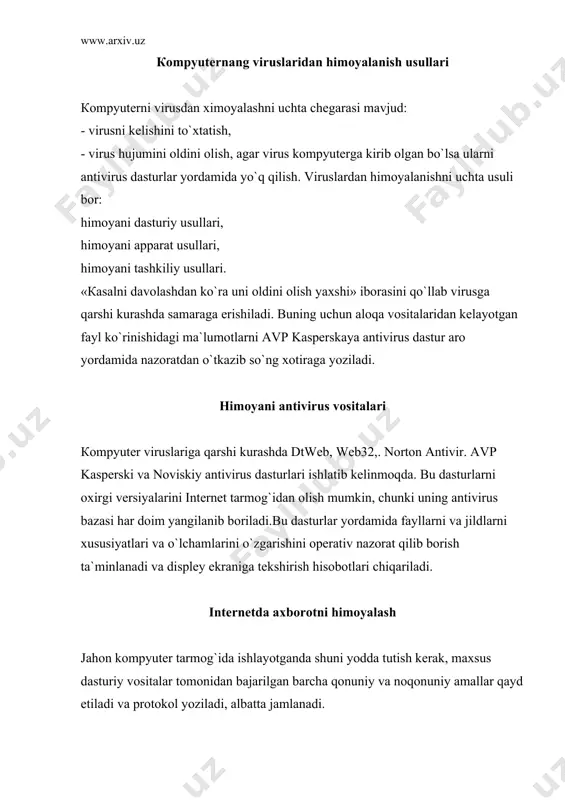 kompyuterning xavfsizlik masalalari - Page 4