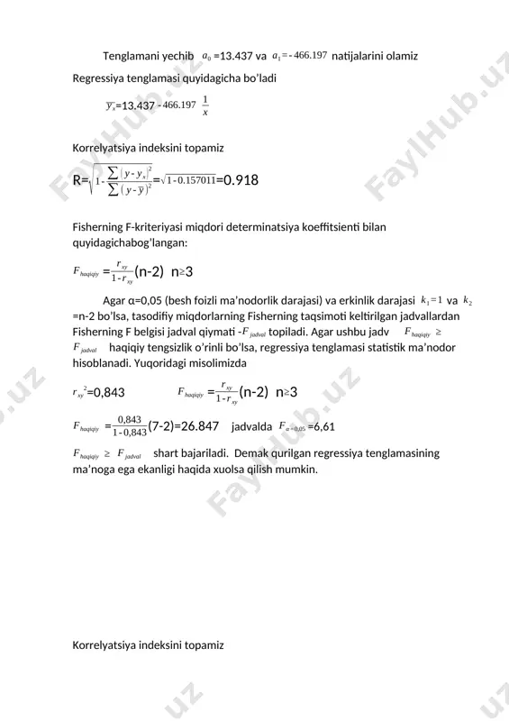 mm62-guruh talabasi donaev saanjarning statistika fanidan yakuniy nazorat ishi - Page 5