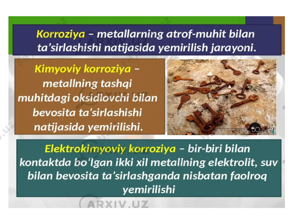 korroziya va uning qarshi kurish usullari - Page 5