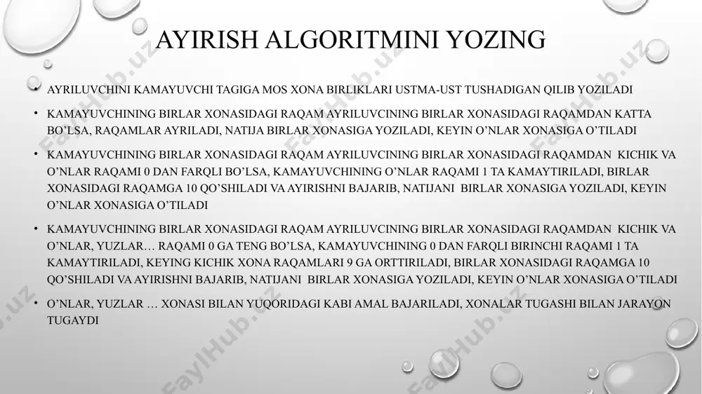 ko‘p xonali sonlarni ayirishni o‘rgatish metodikasi - Page 5