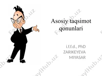 asosiy taqsimot qonunlari — PPTX