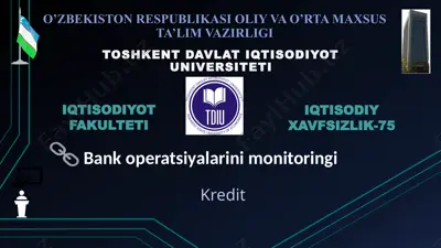 kredit haqida slayd — PPTX