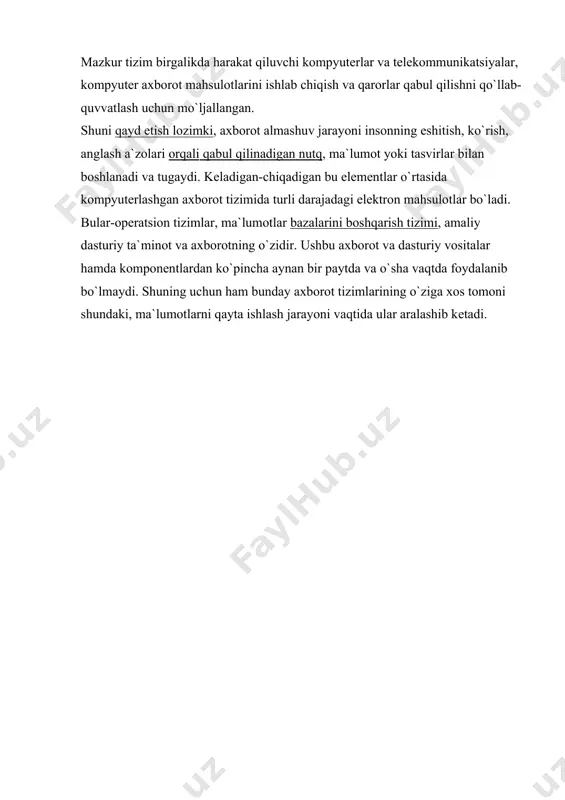 avtomatlashtirilgan axborot tizimlari - Page 5