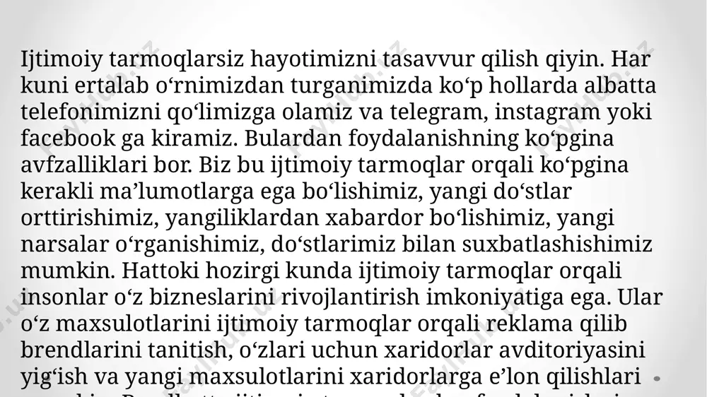 ijtimoiy tarmoqlarning mohiyati turlari va klassifikatsiyasi - Page 5