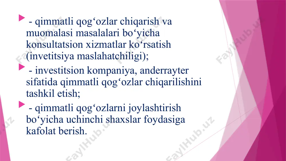 moliya bozorida turli institutlar ishtiroki - Page 5