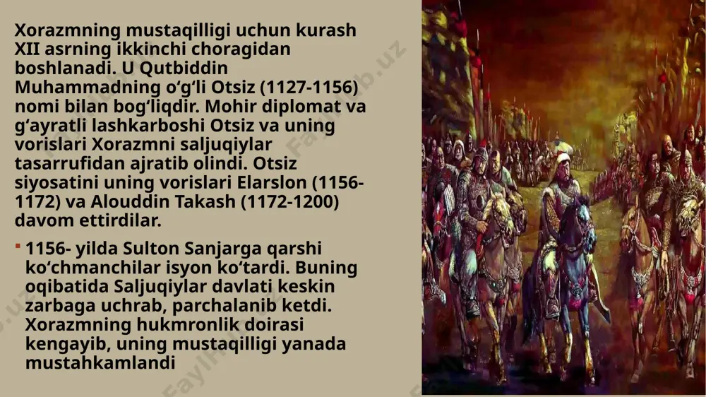 xorazmshohlar (anushteginiylar) davlati - Page 5