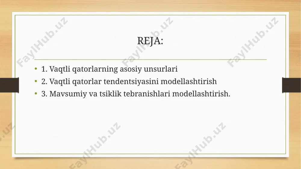 vaqtli qatorlarning regression tahlili - Page 2