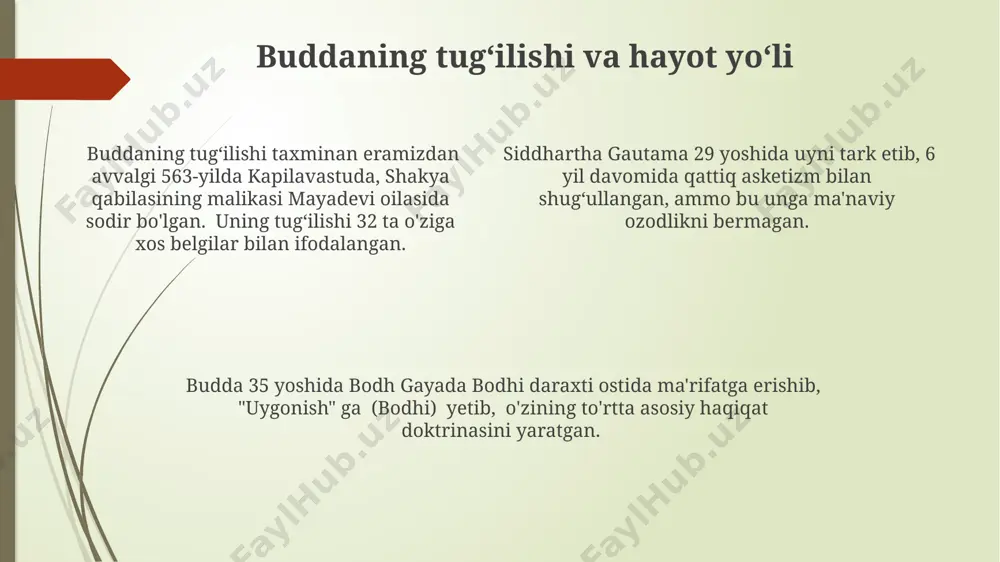 buddaviylik dinining paydo bo'lish tarixi asosiy talimotlari va oqimlari - Page 4