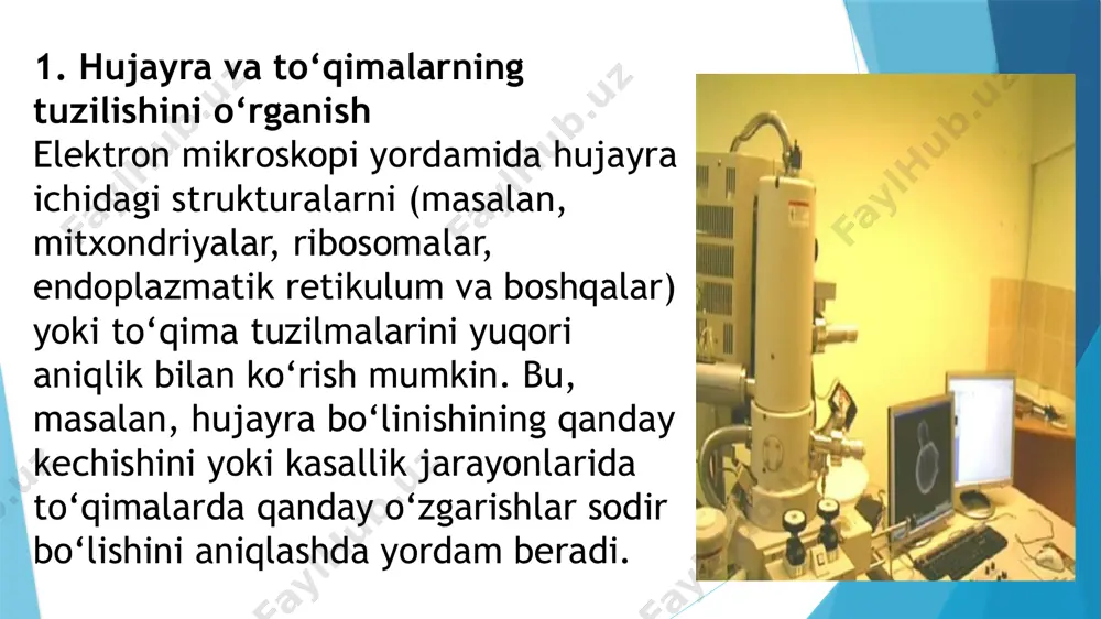 elektron mikroskopia tibbiyotdagi ahamiyati - Page 4