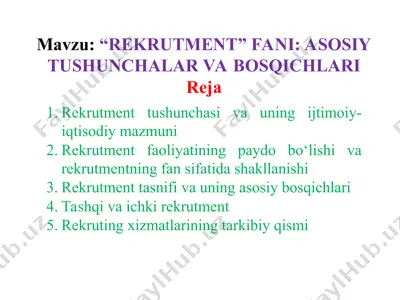 rekrutment — PPT