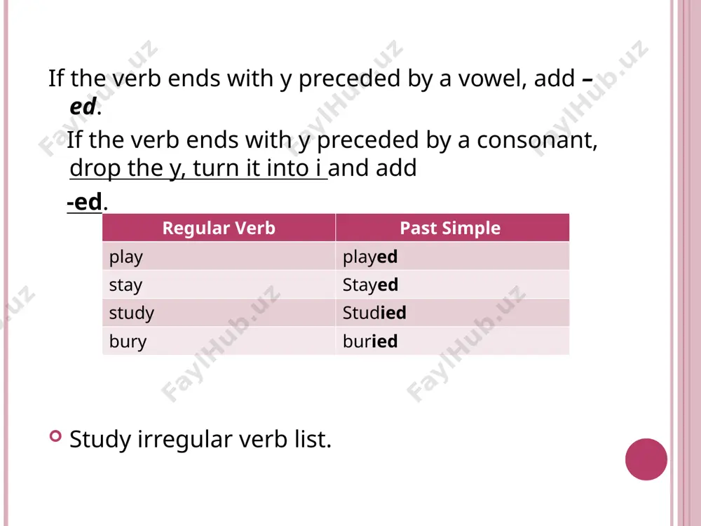 past simple tense - Page 4
