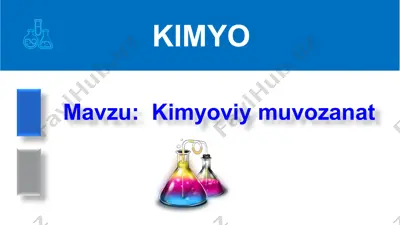 kimyoviy reaksiyalar turlari — PPT