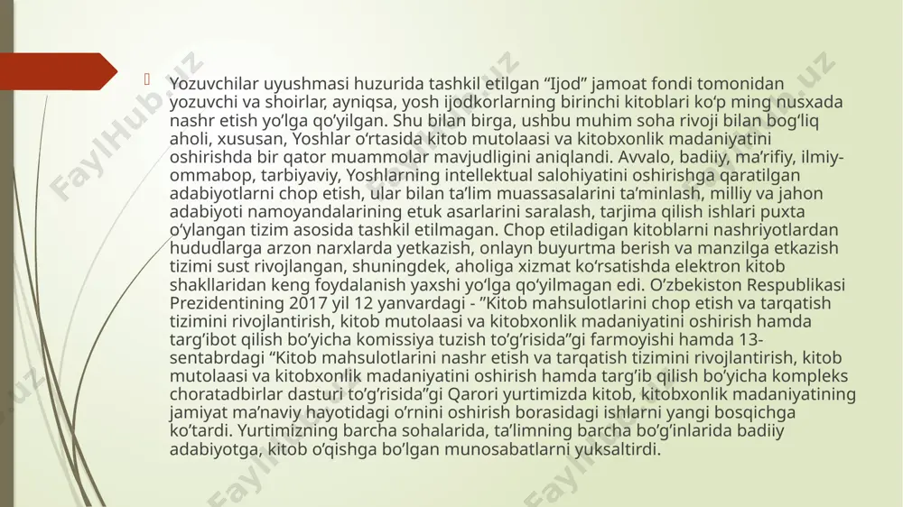 ba rang harakatli faoliyatlarini rag‘batlantiruvchi jismoniy inventarlar o‘yin vositalari bo‘lishi lozim. masalan, bolalar “den- gizchilar” o‘yinini o‘ynasalar, ularga narvon, arqon va shunga o‘xshash narsalar kerak bo‘ladi. mustaqil harakatli faoliyat bolalarning harakat qobilyatlarini qo‘zg‘atadi, harakatning yangi turlarini egallab olishga yordam beradiikni, maqsadga intiluvchanlikni faollashtiradi. guruh joylarini hamda sayr maydonlarini kerakli uskunalar bilan maqsadga muvofiq ravishda jihozlash zarur. bu jihozlarni bolalarning harakat faolligini oshirishga yordam beradigan tarzda joylashtirish to‘g‘risida o‘ylab ko‘rish kerak. bolalar ixtiyoriga bir yo‘la barcha jismoniy inventarlarni berib qo‘ymasdan, ularni vaqti-vaqti bilan almashtirib turish zarur. jismoniy tarbiyaga kundalik pedagogik rahbarlikni amal- ga oshir ganda bolalar faoliyatini haddan tashqari chegaralab qo‘ymaslik lozim. ularga ko‘proq mustaqillik berib, bundan bolalarning harakat qobilyatini o‘stirishga, tashkilotchilik iste’dodlarini rivojlantirishga intilish zarur. o‘yinlarda tarbiya- chining ham ishtirok etishi maqsadga muvofiqdir: kattalarning shaxsiy namuna ko‘rsatishi bolalarning harakat faoliyatiga qiziqishini oshirishga yordam beradi, butun guruh harakatini uning ishiga aralashmasdan ustalik bilan kuzatib turish va har bir bolaning faoliyatini to‘g‘ri …