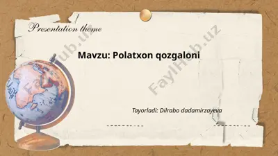 polatxon qozgaloni — PPTX