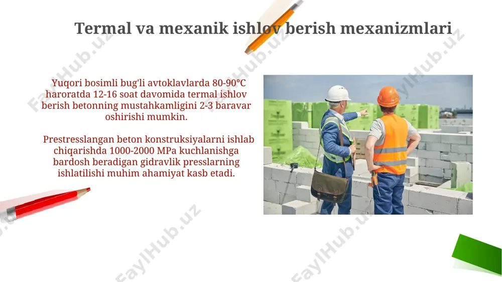 yigʻma temir-beton ishlab chiqaradigan korxonalardagi mexanizmlar - Page 3
