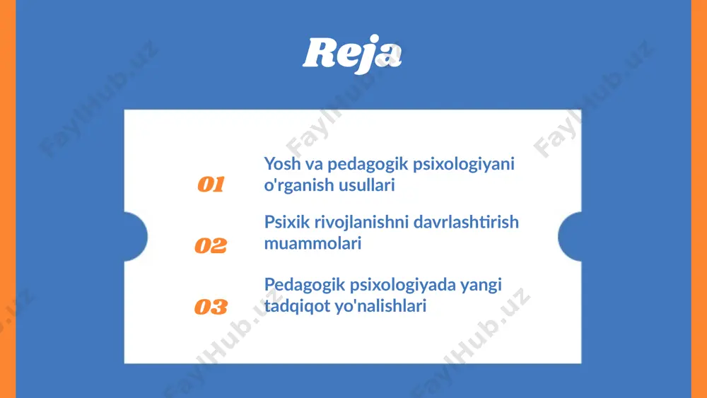 iy bosqichlari psixik rivojlanish tushunchasi inson hayotidagi muhim jarayon bo'lib, odamning fikrlash, his-tuyg'u va xulq-atvorini shakllantiradi. bu jarayon har bir insonning ijtimoiy va shaxsiy hayotida muhim rol o'ynaydi. psixik rivojlanish uchta asosiy bosqichga bo'linadi: bolalik, o'smirlik va yetuklik. har bir bosqichda insonning psixik rivojlanishi o'ziga xos xususiyatlar va qiyinchiliklar bilan ajralib turadi, bu esa o'sish jarayonida muhim ahamiyatga ega. bolalik davrida asosiy ta'lim va his-tuyg'ularni o'zlashtirish, o'smirlikda o'zligini anglash va ijtimoiy munosabatlar o'rnatish muhimdir. yetuklikda esa shaxsiy rivojlanish va mas'uliyatni his qilish asosiy jarayonlardir. psixik rivojlanishni davrlashtirish muammolari psixik rivojlanishni davrlashtirish nazariy va amaliy jihatlarni o'z ichiga oladi. bu jarayon, rivojlanishning asosiy bosqichlarini aniqlashda muhimdir. turli nazariyalar, masalan, piaget va vygotsky nazariyalari, bolalarning rivojlanishiga ta'sir etuvchi elementlarni belgilaydi. boshqa nazariyalar esa rivojlanishning vaqtini belgilashda o'z yondashuvlarini taklif qiladi. davrlashtirish ta'lim tizimida muhim o'rin egallaydi. rivojlanish bosqichlarini tushunish, ta'lim jarayonini yanada samarali qilishga yordam beradi. o'qituvchilar, bu nazariyalarni inobatga olib, ta'lim …