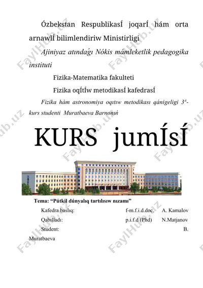 fizika oqítish metodikasi — DOCX