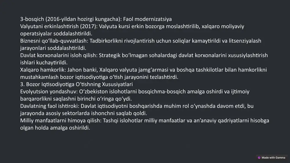 o‘zbekistonning bozor iqtisodiyotiga o‘tish jarayoni - Page 4