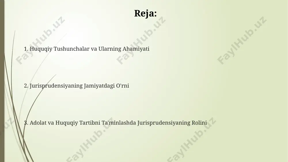 i saqlashda muhim rol o'ynaydi, ayniqsa, jinoyatchilikka qarshi kurashda. surxondaryo viloyatida o'tkazilgan 5 yillik tadqiqot, huquqiy normalarning ijtimoiy hayotdagi ta’siri va jamiyatdagi xulq-atvor me’yorlarini shakllantirishdagi ahamiyatini tasdiqladi. adolat va huquqiy tenglikni ta'minlash adolat va huquqiy tenglikni ta'minlashda 2023-yilgi konstitutsiyaviy islohotlarning 15-moddasi, fuqarolarning huquq va erkinliklarini himoya qilishga qaratilgan 30 dan ortiq qonunlarning qabul qilinishi muhim ahamiyatga ega bo'ldi. huquqiy tenglikni ta'minlashda sud organlarining 2022 yilda toshkent shahrida 5000 dan ortiq fuqarolik ishlarini ko'rib chiqishi, adolatli sudlovning samaradorligini aks ettiradi. andijon viloyatida 2021-yilda qabul qilingan 7 ta yangi qonun loyihasi, huquqiy bilim darajasini oshirish orqali aholi orasida huquqiy madaniyatni yuksaltirishga xizmat qildi. huquqiy tizimning shakllanishiga ta'siri huquqiy tizimning shakllanishiga ta'sir ko'rsatuvchi 3 ta asosiy omil, jumladan, 18-asrda yevropada yuz bergan ma'rifiyatchilik harakati, 20-asr boshlarida rossiya imperiyasining huquqiy an'analari va 1991-yildan keyin o'zbekistonda qabul qilingan 100 dan ortiq qonunlarni o'z ichiga oladi. huquqiy tizimning rivojlanishiga ta'sir qiluvchi muhim omillardan biri - bu …