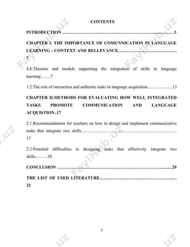 icative competence, which encompasses the ability to use language effectively and appropriately in real-life situations. one of the most effective ways to achieve this is by integrating multiple language skills such as speaking, listening, reading, and writing into cohesive tasks that mirror authentic communication. integrating two language skills in a single communicative task not only helps learners practice the language in a more realistic and holistic context but also encourages them to process language more dynamically. this approach is grounded in the principles of communicative language teaching (clt), which emphasizes interaction, context, and meaningful use of language. by preparing tasks that require the simultaneous use of two skills, language learners can engage in more effective language use, improving both fluency and accuracy. this coursework will explore how to design communicative tasks that integrate two skills, providing a framework for language teachers to create activities that promote interaction, problem-solving, and meaningful …