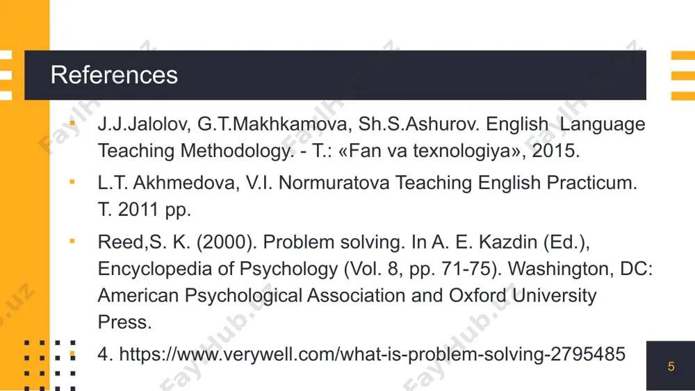 cording to which the knowledge had to be gained from practical activity and child's personal experience. 30 for the implementation of the project students must acquire the following skills: intellectual skills (to work with the information/text, to analyze, to summarize, and to evaluate information); creative skills (to generalize the ideas, to find many variants of solving problems, to forecast the effect of the solving); communicative skills (to be able to discuss, to listen to the partner, to express own opinion using arguments, to come to compromises) 31 according to the character of the final product there are the following types of projects: 1. constructive-practical projects (design of diary, situations). 2. role-playing projects (dramatization, writing a play). 3. informative and research projects (on the chosen topic). 4. publishing projects (writing an article for a newspaper). 5. scenario projects (designing the program of the party). 6. survey projects (sociological questionnaire or interview). …