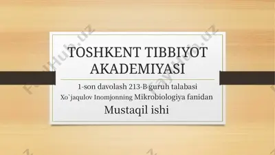 immunitet nazariyalari — PPTX