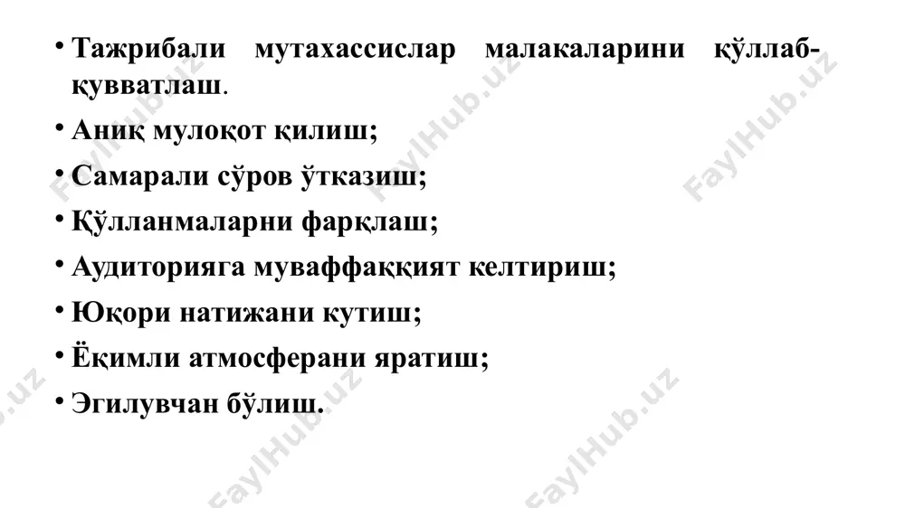 унсурул маолий кайковус (1021 (22) - ? йй.) 1) бу хил кишилар кўп нарсани билади ва яна билгиси келаверади; улар олимлар бўлиб, уларга бўйсуниш керак; 2) билмаган нарсасини билишга ҳаракат қилади, улар қобил кишилар бўлиб, бундай кишиларга ўргатиш керак; 3) билганини ҳам қилмайди, уйқуда яшагандек, уларни “уйғотиш” керак; 4) билмайди ва билмаганини тан олмайди, булар жоҳил кишилар бўлиб, улардан қочиш керак. абдулла авлоний (1878-1934 йй.) ... муаллимларнинг ўзлари илмларига омил бўлиб, шогирдларга берган дарсларини амал ила чоқуштуруб ўргатмаклари лозимдур. бу равиш таълим ила берилган дарс ва маълумот шогирдларнинг дилига тез таъсир қилуб, муллойи боамал бўлурлар. расули акрам набиййи муҳтарам (с.а.в.) афандимиз: “энг ёмон кишилар илмига амал қилмайдурган кишилар”, - дермишлар. агар тарбия қилувчи муаллим ўзи олим бўлиб, амалсиз бўлса, бунинг ҳам шогирдларнинг ахлоқига зўр таъсири бўладур. “домланинг ўзи фалон жойда фалон ишни қилди. аммо бизларга қилманглар, ҳаромдур, деб ваъз айтадур”, деб фикр ва хаёлларига бўйла шак ва шуҳба тушуб қоладур. …