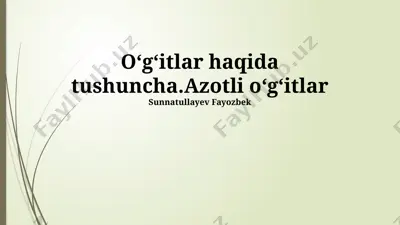 ammiakli selitra — PPTX