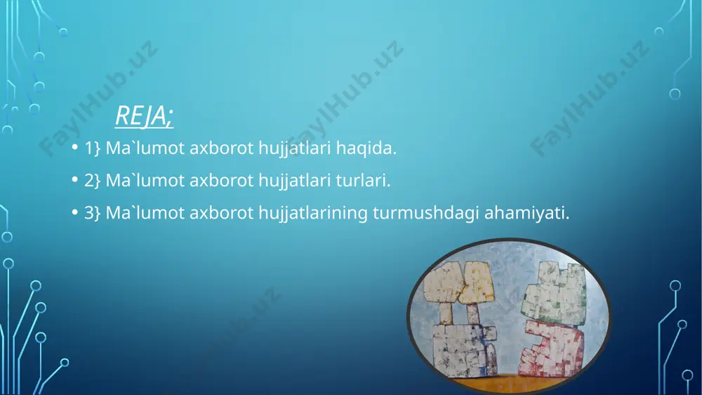 i.{d……….} 6)hujjat tuzish uchun asos. 7)komissiya tarkibi. 8)ishtirok ituvchilar. 9)dalolatnoma matni 10)ilovalar. 11)ishtirok etganlarni imzosi 12)ijro haqidagi belgi. tarjimayi hol ma`lum bir shaxs tomonidan o`z shaxsiy hayoti va faoliyati haqida bayon qilingan yozuv. asosiy zaruriy qismi; 1)hujjat nomi. 2) matn;muallif, ismi familyasi, tug`ilgan yili, millati, ijtimoiy kelib chiqishi .oilasi haqida ma`lumot, ma`lumoti, ish joyi, passport ma`lumotlari va boshqalar. 3)sana 4)imzo. tilxat tushuntirish xati e`lon image2.png image3.jpg image4.png image5.jpg image6.jpg image7.jpg image8.webp image9.jpg image10.jpg image11.jpg image12.jpg image13.jpg image14.jpg image15.jpg image16.jpg image17.jpg image18.jpg vasiyetname nedir, nas?l yaz?l?r? vasiyet yazmak için ya? ?art? var m?, kaç ya??nda olmak gerekir? /docprops/thumbnail.jpeg