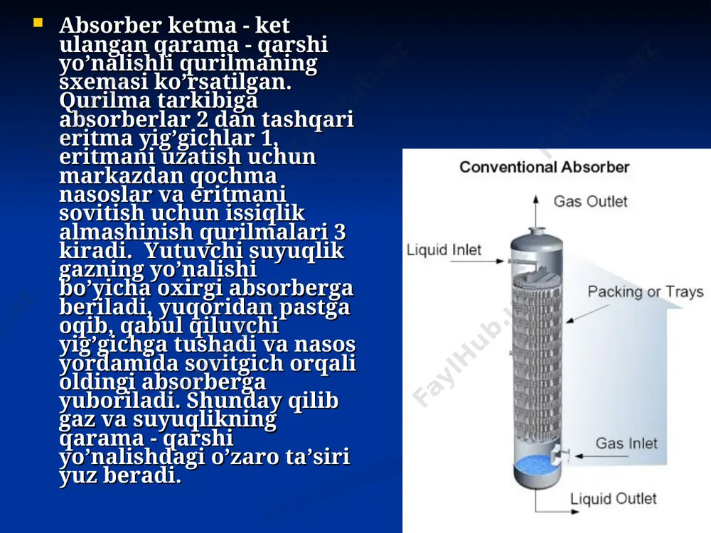 gazlarni tozalash usullari (absorbsiya, adsorbsiya) - Page 5