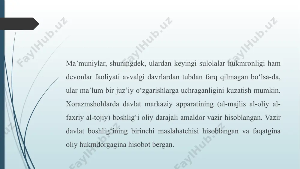 xorazmshohlar davrida boshqaruv organlari - Page 5