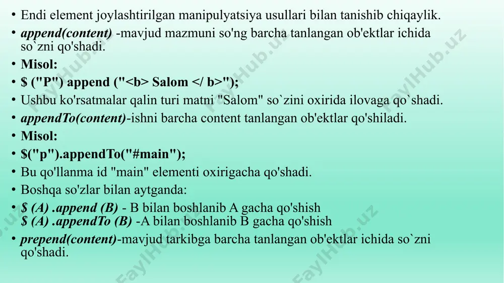 ida ishlash uchun yaratilgan va odatda bir necha marta ishlatiladi. agar siz kod yozishni davom ettirmoqchi bo’lsangiz , ularni alohida fayllarga joylashtirsangiz javascript ga osonroq kira olasiz. (.js kengaytmasidan foydalanish ularni aniqlashda yordam beradi.) javascript ni html ga teg kiritish orqali bog’lanadi. interfaol veb-saytlarni yaratishda , kod ishlashini sinab ko’rishda , foydalanuvchi qurilmasi bilan ishlashda va boshqa ko’p narsalarda yordam beradigan funksiya va xususiyatlarni qamrab olishda html5 va apin lardan foydalaniladi.html5 spesifikatsiyasi yangi apilarga bir qator foydali funksiyalarni qo’shdi. lekin ularni brauzer yordami yetishmasligi sababli o’rganish murakkab. html5 javascript api indeksi html5 spetsifikatsiya hujjatlaridan avtomatik ravishda idl bo’laklarini skanerlash orqali hosil bo’ladi.indeks generatori idl kodini tahlil qiladi va uni mos keladigan sarlavhalarga bog’laydi , freymlardan foydalanib qulay tarzda o’tish mumkin bo’lgan o’zaro bog’liqlik yaratadi. api- bu atama bilan ozgina bo’lasa ham shug’ullangan odam uchun nimanidir anglatadi. lekin, hamma ham u nimani anglatishini va u nimaga kerakligini to’liq tushunishmaydi. dasturchi pyoter …