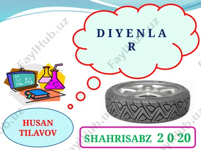husan tilavov - "diyenlar" kitobi — PPTX