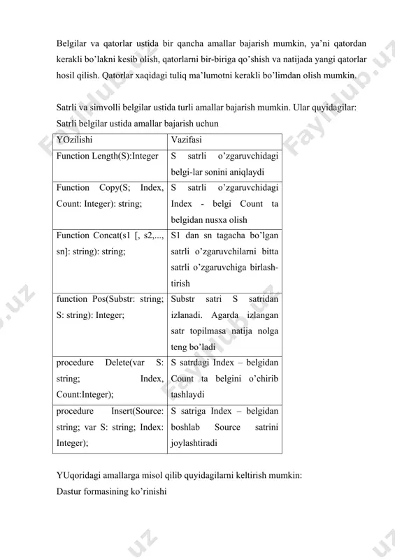 dеlphi dаsturlаsh muhitidа ishlаtiluvchi kаttаliklаrning turlаri - Page 5