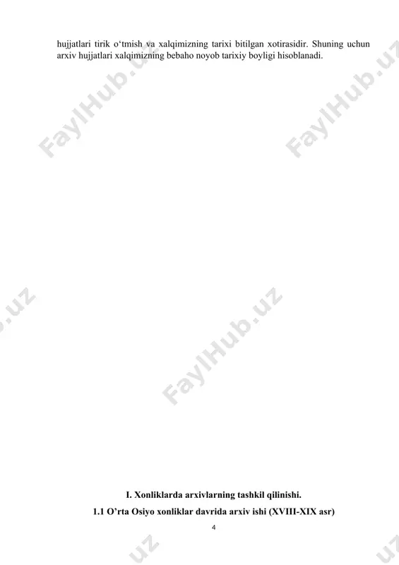 gan edi. awalida, temuriylar davlatida mavjud botgan dargoh va devonlar tizimi buxoro amirligida ham davom ettirildi. shayboniyxon hukmronligi davrida devonlar tizimi isloh qilinib, ularga tegishli vazifalaming ko‘p qismi dargohdagi alohida lavozimli amaldorlarga berilgan. shu jumladan, oliy hukmdoming farmonlari, faxriy yorliqlar va boshqa rasmiy hujjatlami mas’ul shaxslarga yetkazish va ijrosini ta’minlash vazifasi - “parvonachi”ga yuklangan. dargohga yo‘llangan ariza va shikoyatlami qabul qilish, ro‘yxatga olish va ularga javoblar berish - “dodxoh” vazifasiga kirgan . amirlik ma’muriy boshqamv tizimida davlat boshqaruvining turli xil shakl va uslublaridan foydalanilgan. davlat mutlaq qonun chiqamvchi va ijro etuvchi hokimiyatga ega bo‘lgan - amir tomonidan boshqarilar edi. davlat hayotiga tegishli siyosiy, iqtisodiy, diniy va boshqa masalalar buxorodagi bosh qarorgoh - arkda hal etilar edi. vaqti-vaqti bilan 5 tadan 20 tagacha eng yuqori amaldorlar a’zo botgan - davlat kengashida o‘ta muhim masalalar ko‘rib chiqilgan. davlat boshqaruvida amir - davlat mahkamasi, soliq-majburiyatlar, diniy sud idoralari va kuzatish-qidimv kabi davlat institutlariga …