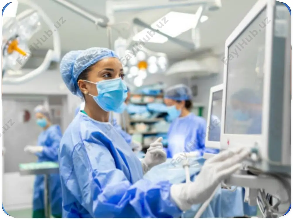 unctions of a surgical nurse ? 3. what does a nurse need to do to become a surgical nurse ? 4. what types of surgery can nurses practice? 5. what is the role of the surgical nurse during the operation? 10 tests 1. fill in the gaps with appropriate word. the work of nurse is ........ to people. a. presented. b. devoted c. understand d. sure. 2. the nurse .... for patients. a. cares. b. looks. c. medicines. d. surgical. 3. she must apply ..... and..... . a. medicine b. cups c. mustard plaster d. injections. 11 4. the nurse must have enough..... . a. books b. magazines. c. knowledge d. money. 5. the nurse...... the doctor's prescription every day. a. carry out. b. does. c. take d. get up. 6. choose the right answer. breast surgery, tumor resection. a. urological surgery. b. orthopaedic surgery. c. surgical oncology. d. general …