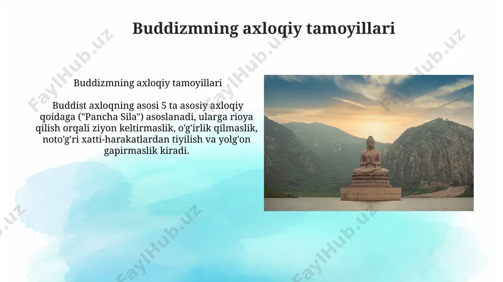 buddizmning axloqiy tamoyillari - Page 3