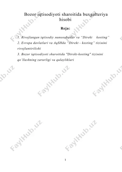 bоzоr iqtisоdiyoti sharоitida buхgaltеriya hisоbi — DOC