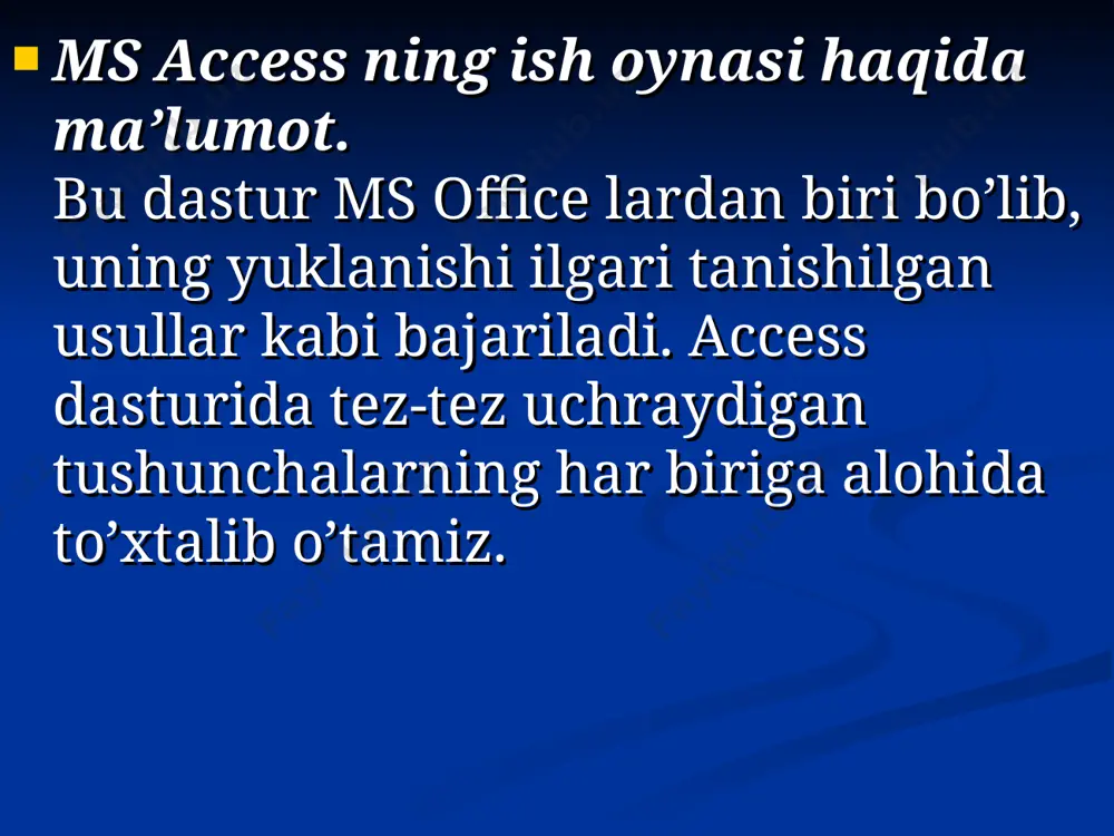 i tanlab olish, so’ngra asosiy menyuning fayl punktidan «печать» buyrug’iga kirish lozim. adabiyotlar ro’yxati: каримов и.а. ўзбекистон келажаги буюк давлат. “ўзбекистон”, 1992 каримов и.а. ислоҳотларни амалга оширишда қатъиятли бўлайлик. “ўзбекистон”, 1996 «иқтисодий информатика» с.с.ғуломов ва бошқалар с.с.ғуломовнинг умумий тахрири остида.-т.: «шарқ», 1999.- 546 б