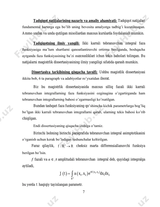 yalar uchun muvofiqlashgan koordinatalar sistemasining mavjudligini isbotladi. a.n. varchenko teoremasi natijasining isboti maxsusliklarni yechish haqidagi xironaki teoremasiga asoslanadi. bu erda biz cheksiz marta differensiyallanuvchu funksiyalar uchun muvoffiqlashgan koordinatalar sistemasining mavjudlik haqidagi teoremani keltiramiz [5]. teorema 2.5. [14]  0,0 nuqta atrofida 2:f r r cheksiz marta differensiallanuvchi funksiya bo’lib,  0,0 0df  bo’lsin. agar shunday 2n  uchun  0,0 0nd f  bo’lsa, u holda : 1) f funksiyaga nolda muvofiqlashgan lokal koordinatalar sistemasi mavjud; 2) f funksiyaning  f ossillyasiyasining ko’rsatkichi     1 h f  ga teng, ya’ni      1 f h f    ; 3) agar  0,0 nuqtada shunday  1 2,x x lokal koordinatalar sistemasi mavjud bo’lsaki, uning uchun     1 2 1 2, , ,d x x d x x (nyuton ko’pyoqlikni qurish 10 mumkin bo’lgan standart koordinatalar sistemasidagi) nuqta …